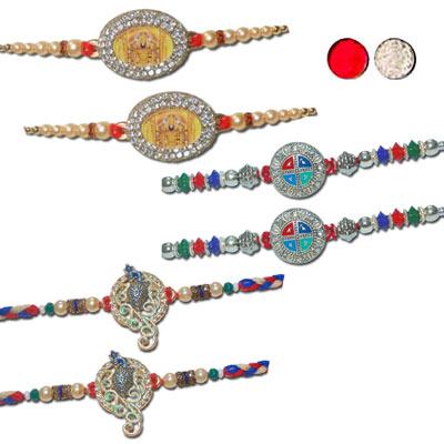 "Set of Rakhis - code S09 - Click here to View more details about this Product